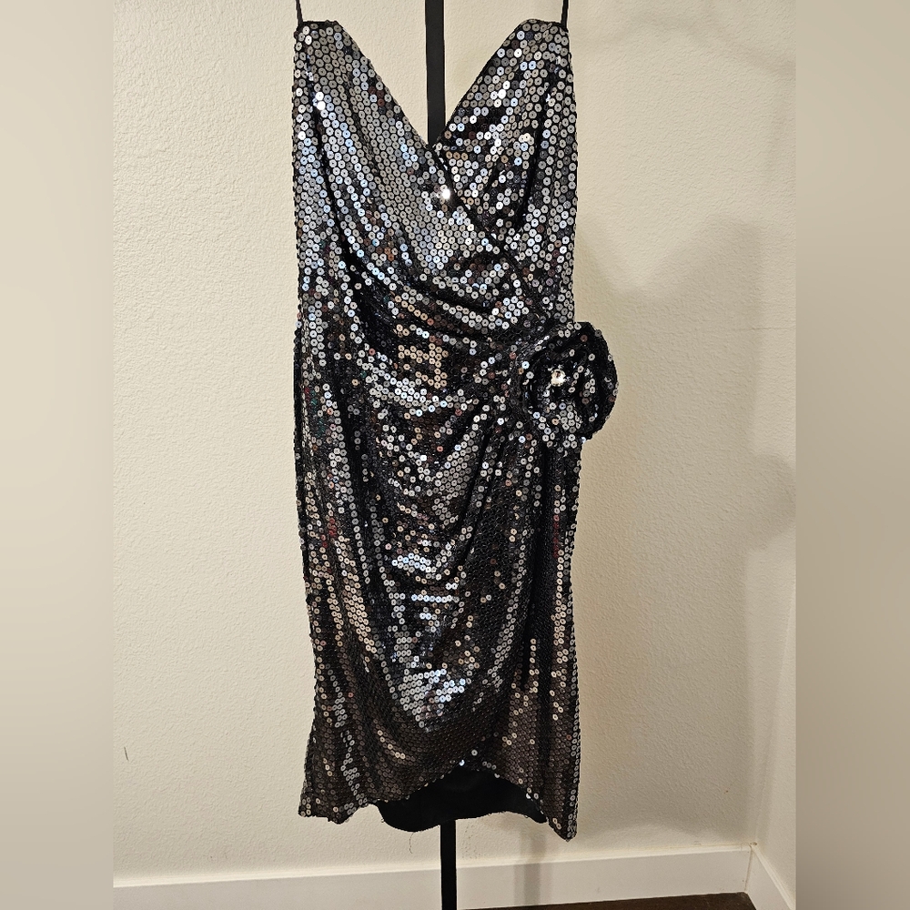 Tadashi Full Sequin Dress Sz 12